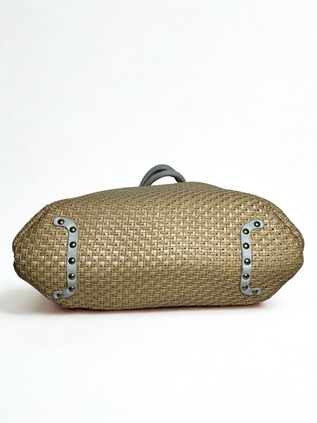 Miu Miu Oversized Woven Raffia Tote