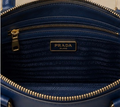 Prada – Galleria Double Zip Tote – Saffiano Lux – Bluette/Cobalto.