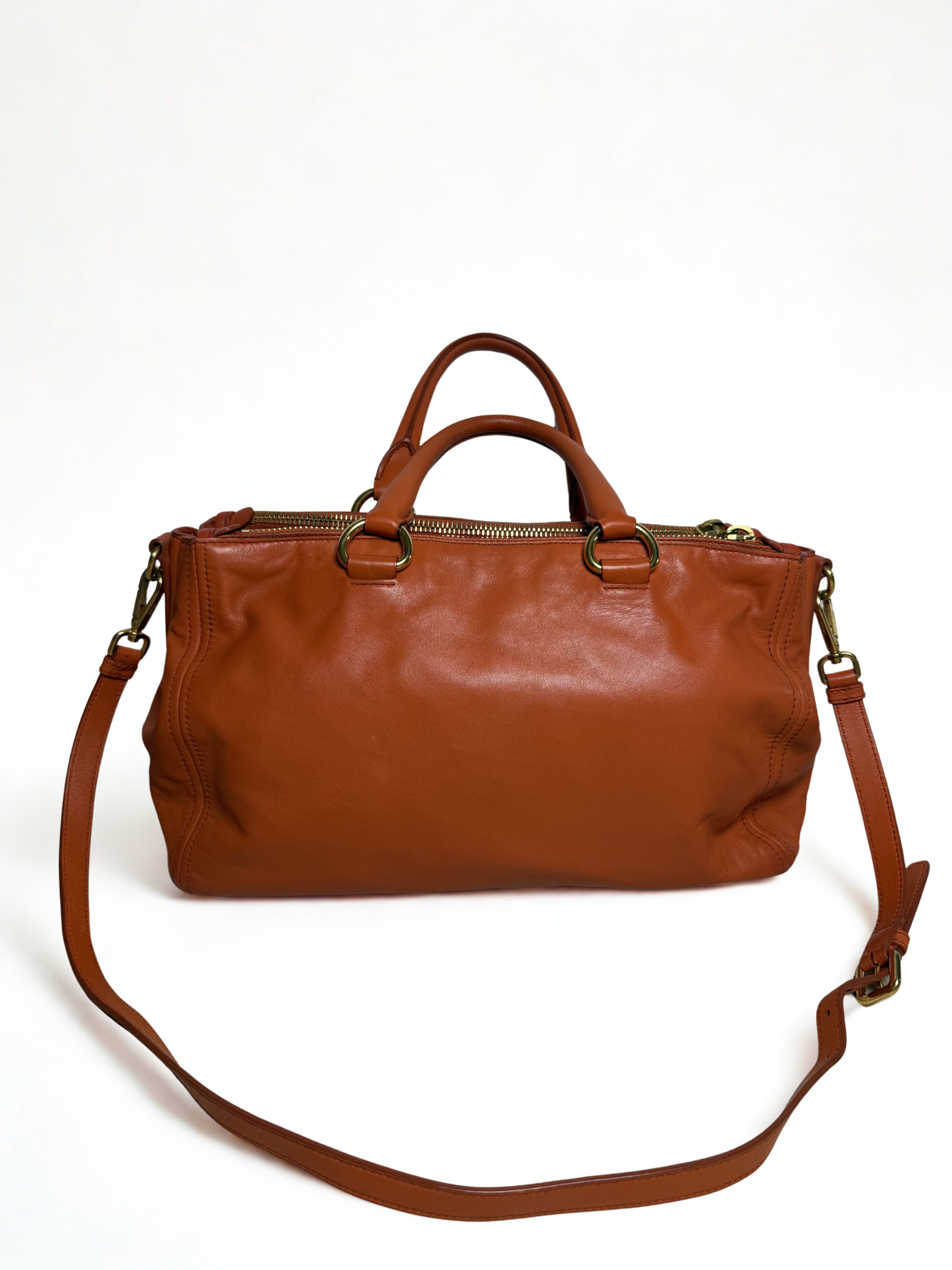 Prada Vitello Daino Satchel