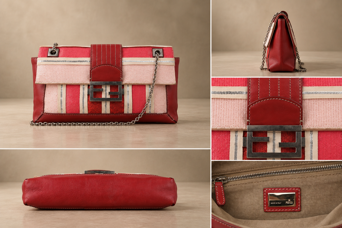 Fendi Rare Beaded Baguette