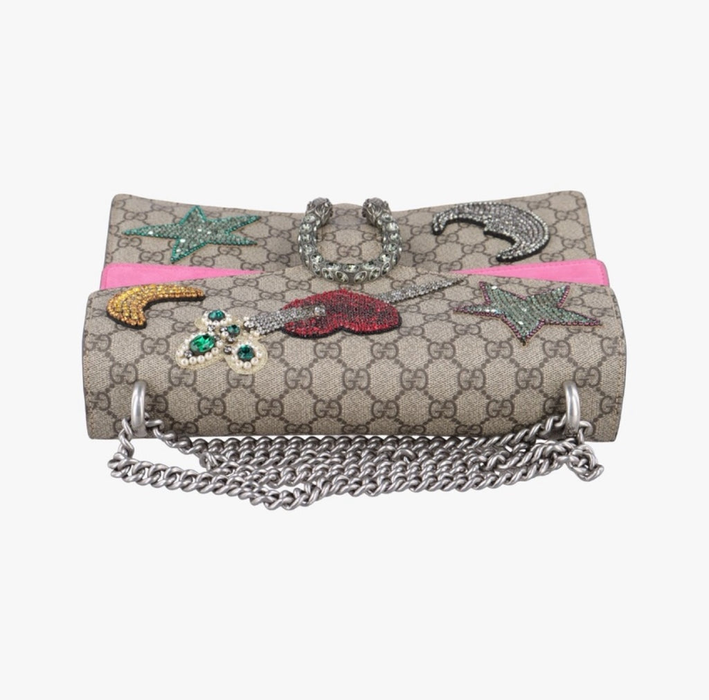 Dionysus Embellished Shoulder BagGG Supreme with Crystal Appliqués
c. 2016-2018