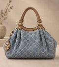 Gucci Jackie Denim & Leather Hobo