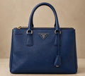 Prada – Galleria Double Zip Tote – Saffiano Lux – Bluette/Cobalto.