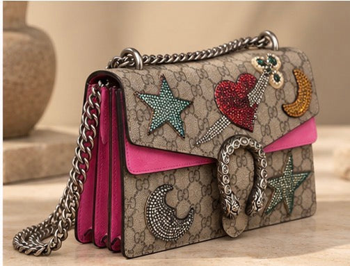 Dionysus Embellished Shoulder BagGG Supreme with Crystal Appliqués
c. 2016-2018