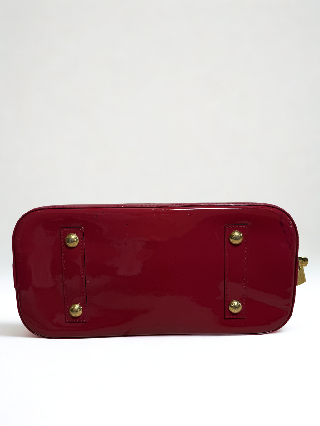 LOUIS VUITTON MONOGRAM VERNIS ALMA GM — POMME D’AMOUR