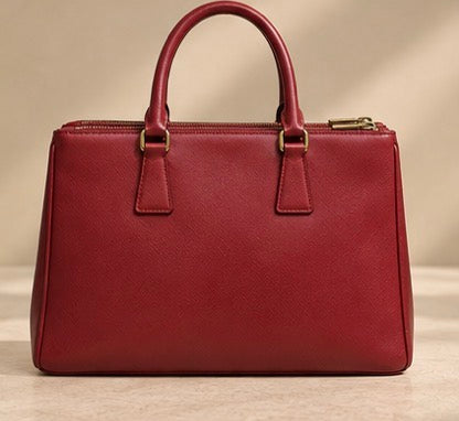 PRADA Saffiano Lux Galleria Front Pocket Tote