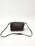 Bottega Veneta Dark Brown Intrecciato Crossbody Bag