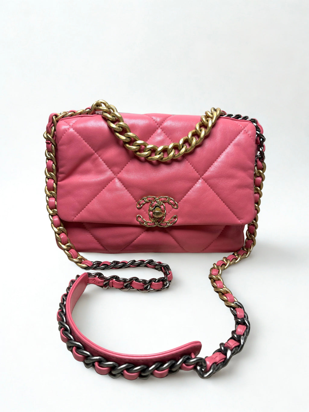 Chanel Chanel 19 Flap Bag — Pink Lambskin