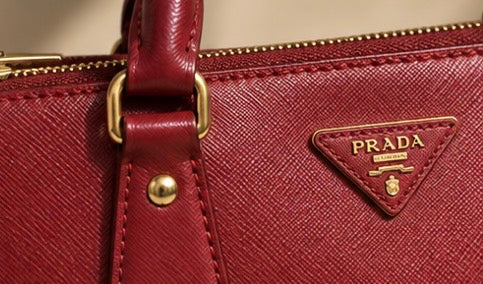 PRADA Saffiano Lux Galleria Front Pocket Tote