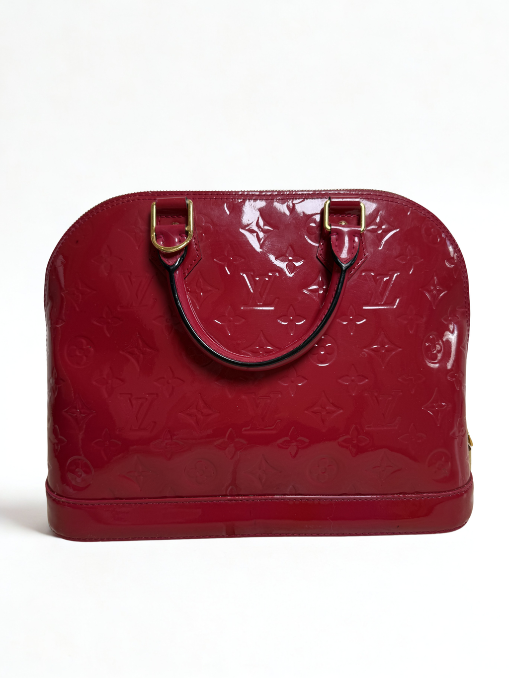 LOUIS VUITTON MONOGRAM VERNIS ALMA GM — POMME D’AMOUR