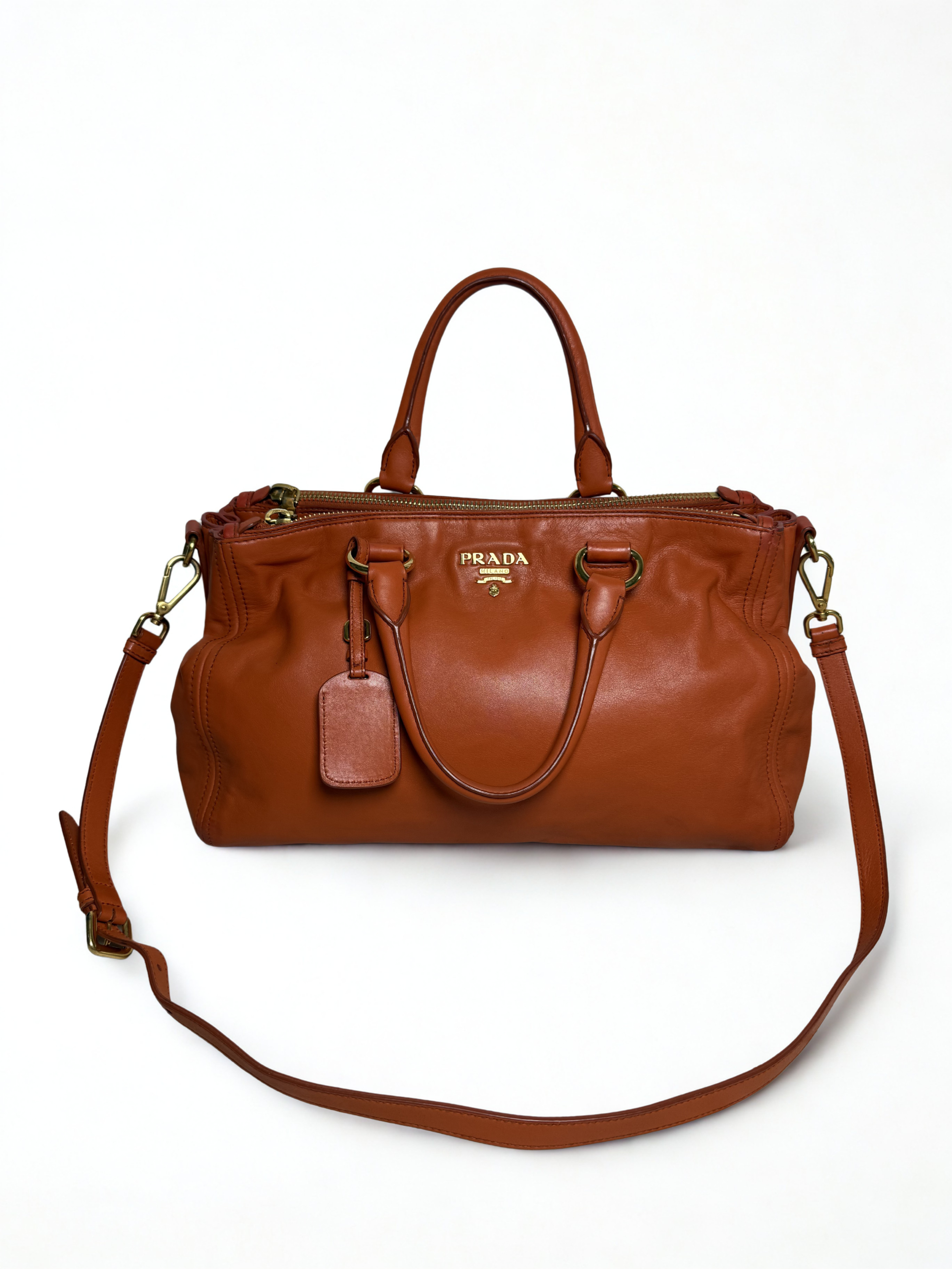 Prada Vitello Daino Satchel