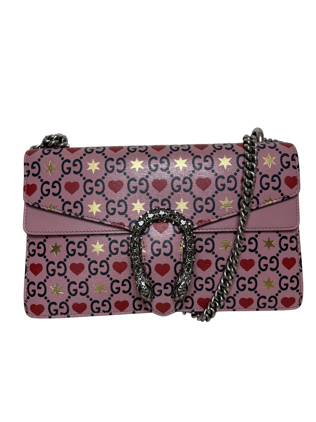 GUCCI DIONYSUS HEARTS & STARS SHOULDER BAG