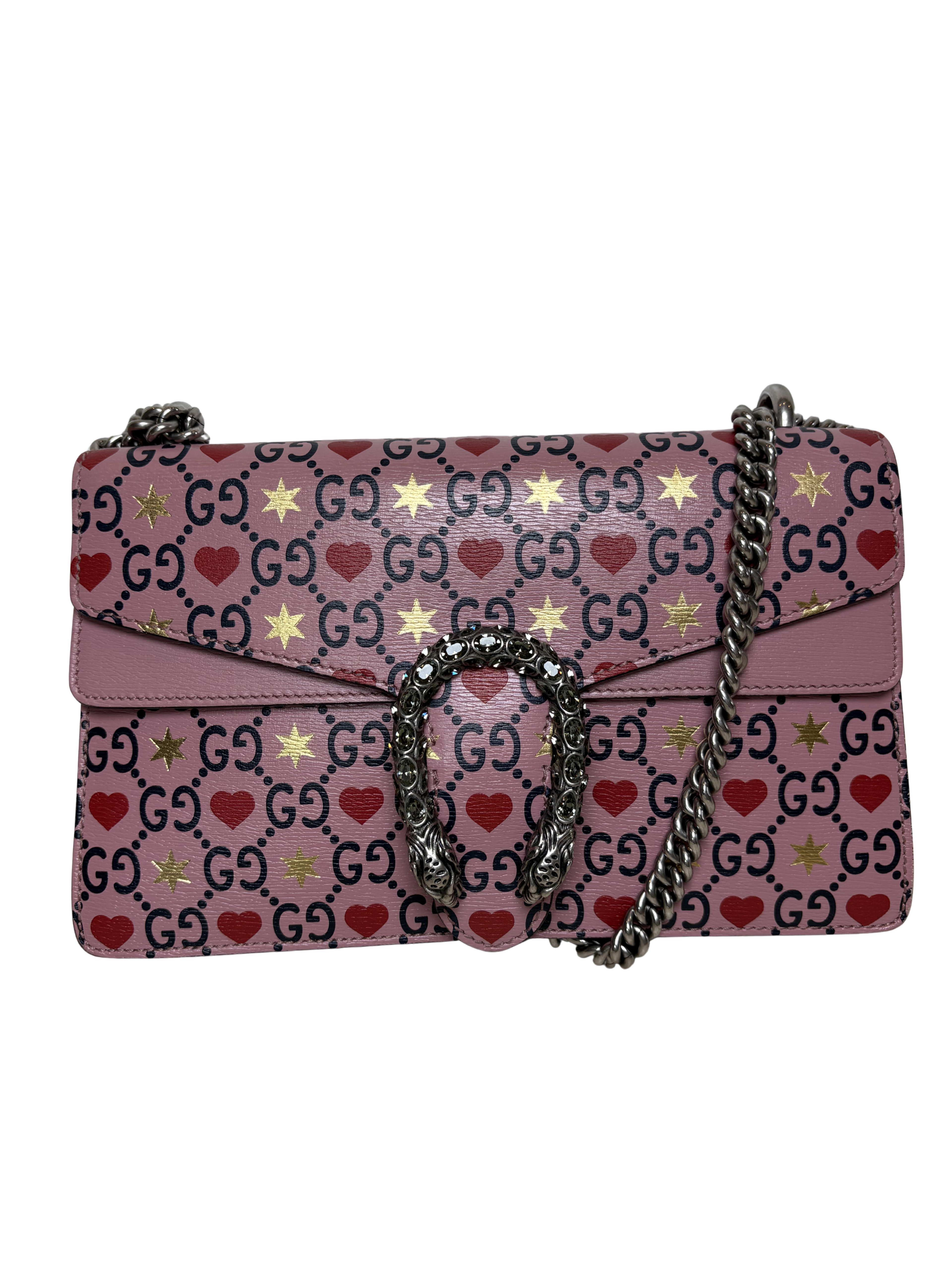GUCCI DIONYSUS HEARTS & STARS SHOULDER BAG