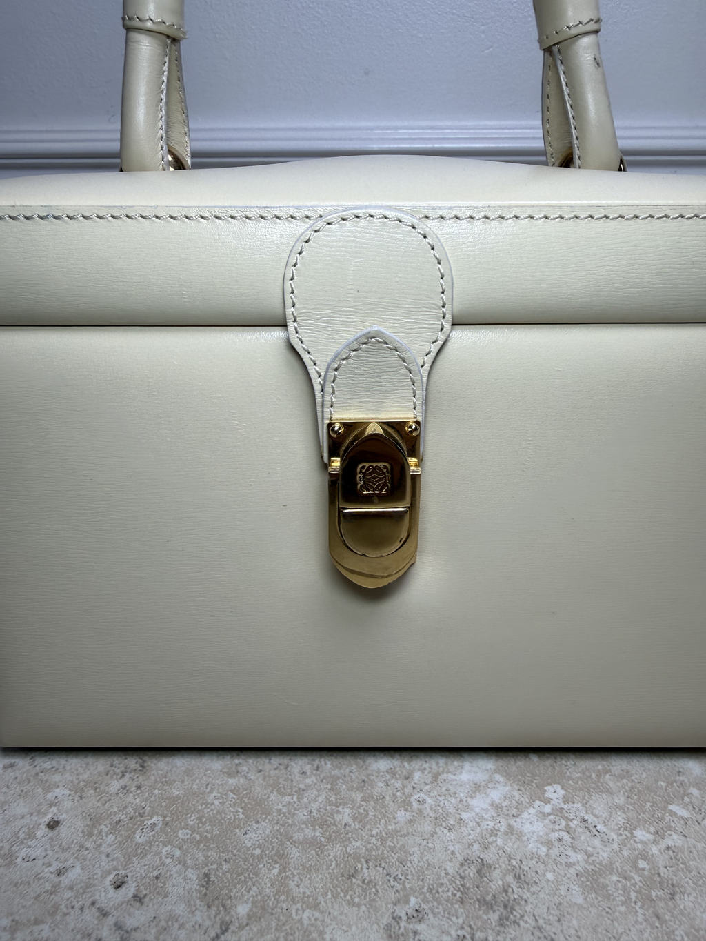 Loewe – Vintage Box Top Handle Bag –