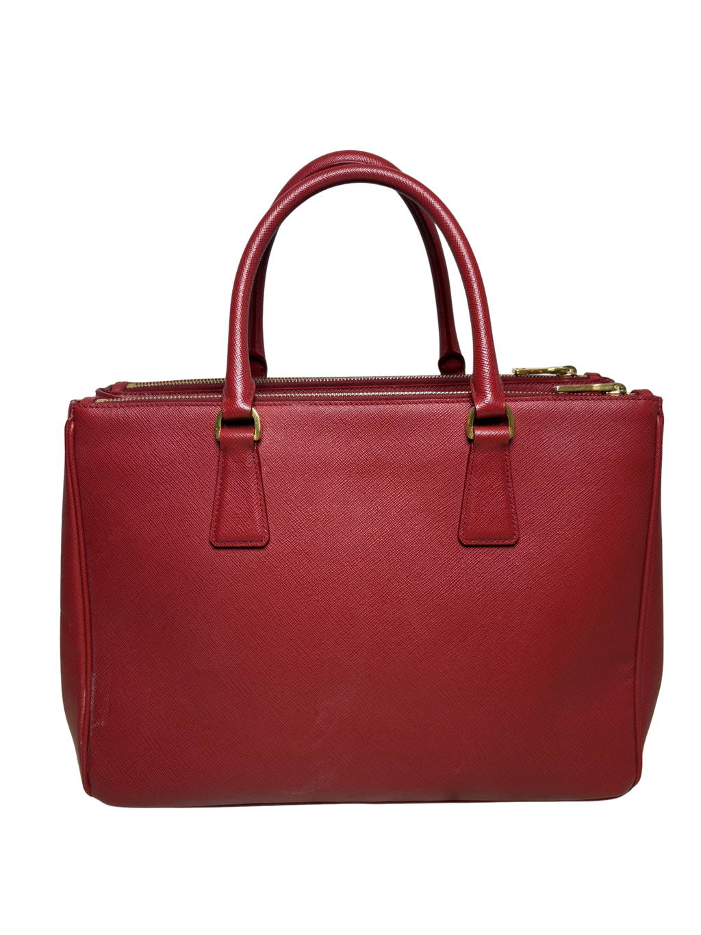 PRADA Saffiano Lux Galleria Front Pocket Tote
