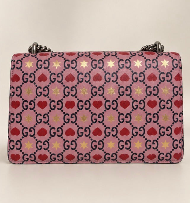 GUCCI DIONYSUS HEARTS & STARS SHOULDER BAG
