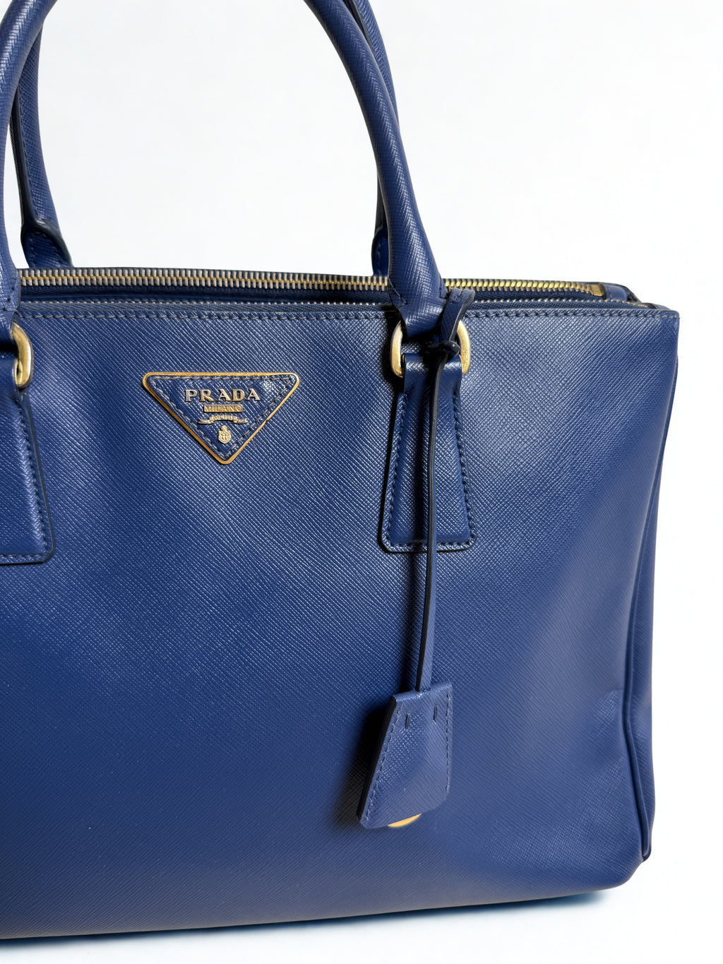 Prada – Galleria Double Zip Tote – Saffiano Lux – Bluette/Cobalto.