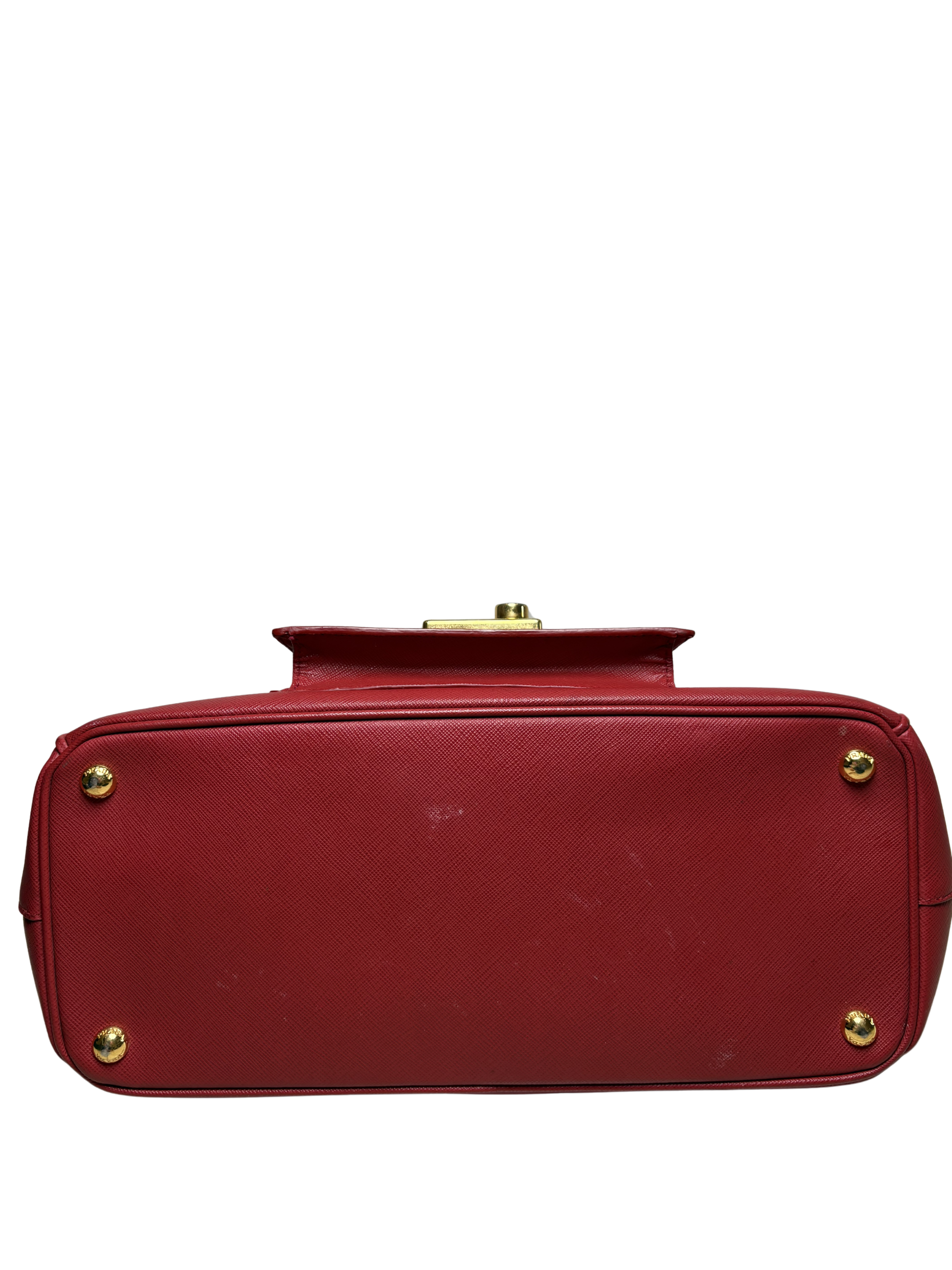 PRADA Saffiano Lux Galleria Front Pocket Tote