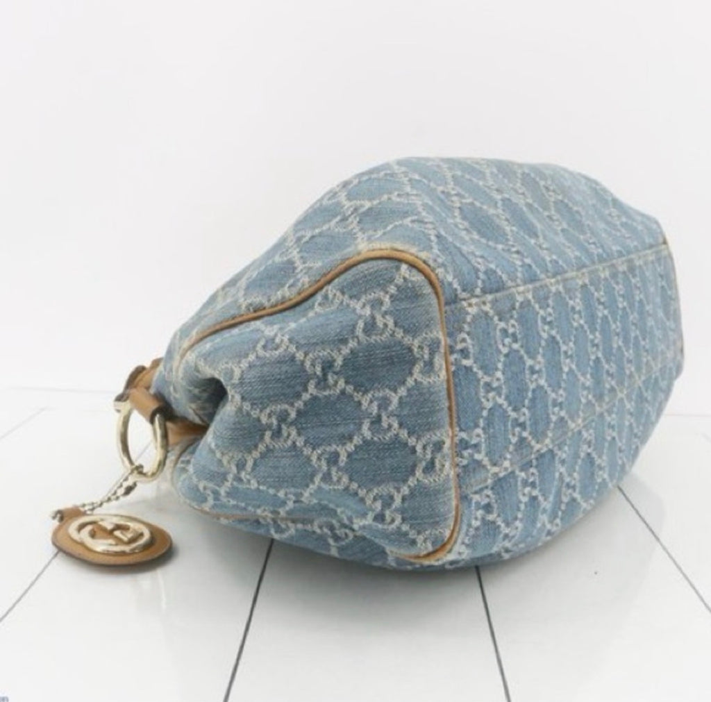 Gucci Jackie Denim & Leather Hobo