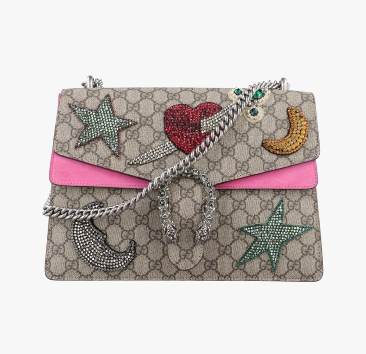 Dionysus Embellished Shoulder BagGG Supreme with Crystal Appliqués
c. 2016-2018