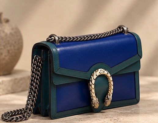 GUCCI DIONYSUS COLORBLOCK LEATHER SHOULDER BAG