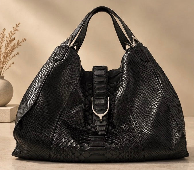 Gucci Stirrup Python Hobo