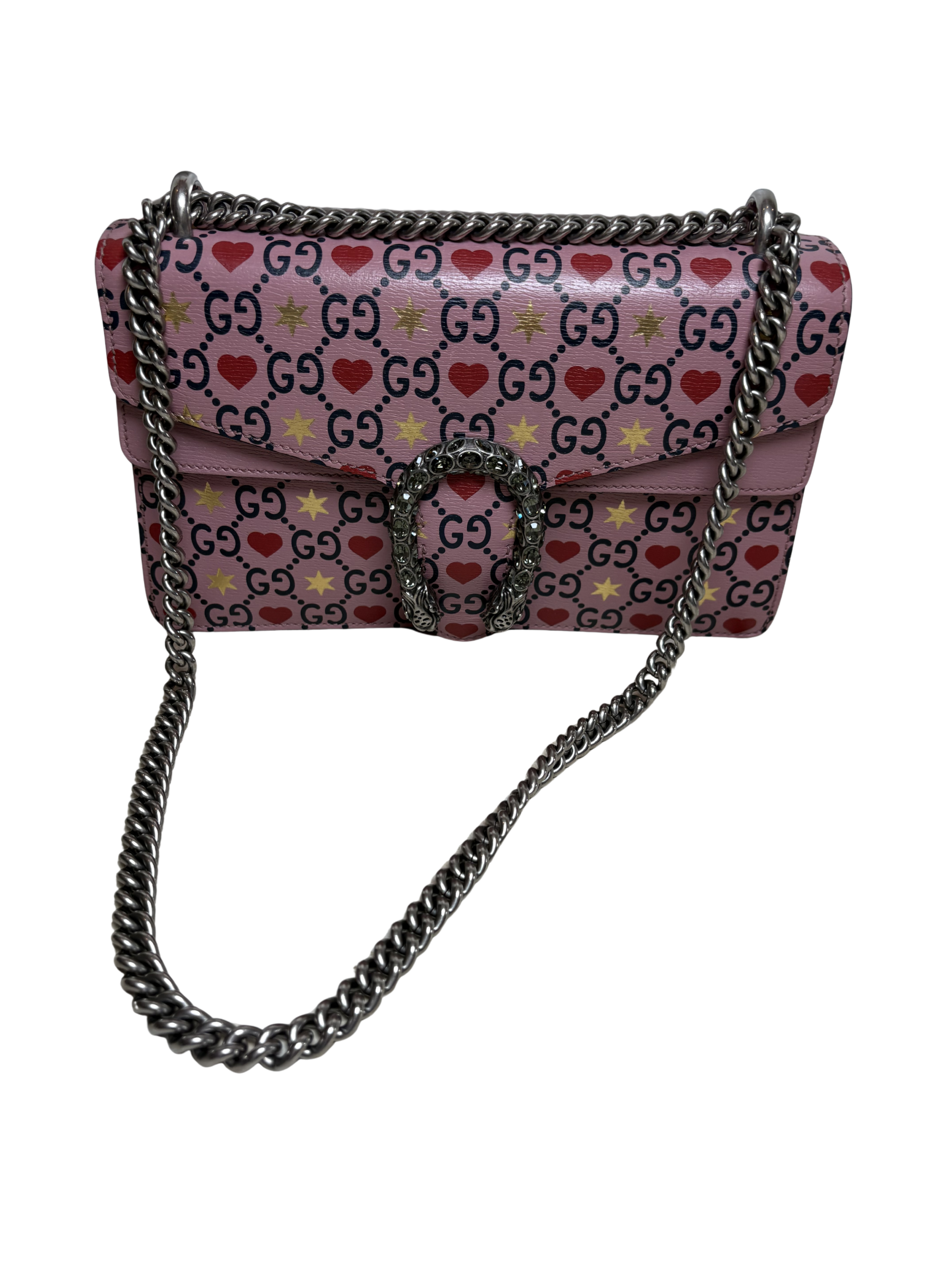 GUCCI DIONYSUS HEARTS & STARS SHOULDER BAG