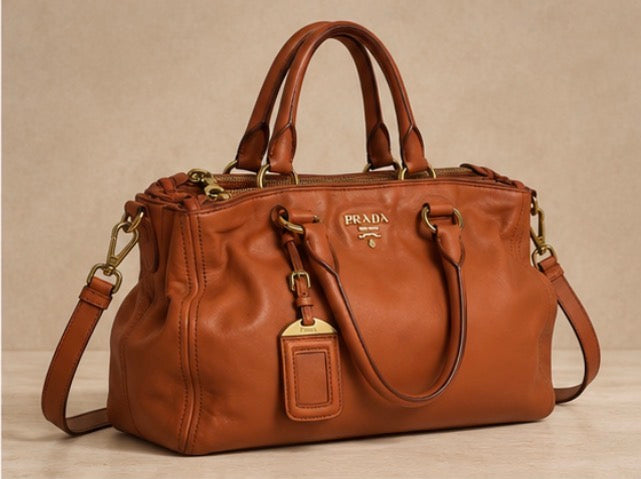 Prada Vitello Daino Satchel